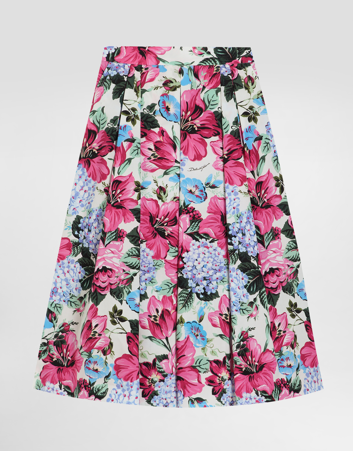 

Юбка из принтованного поплина Dolce&Gabbana, мультиколор