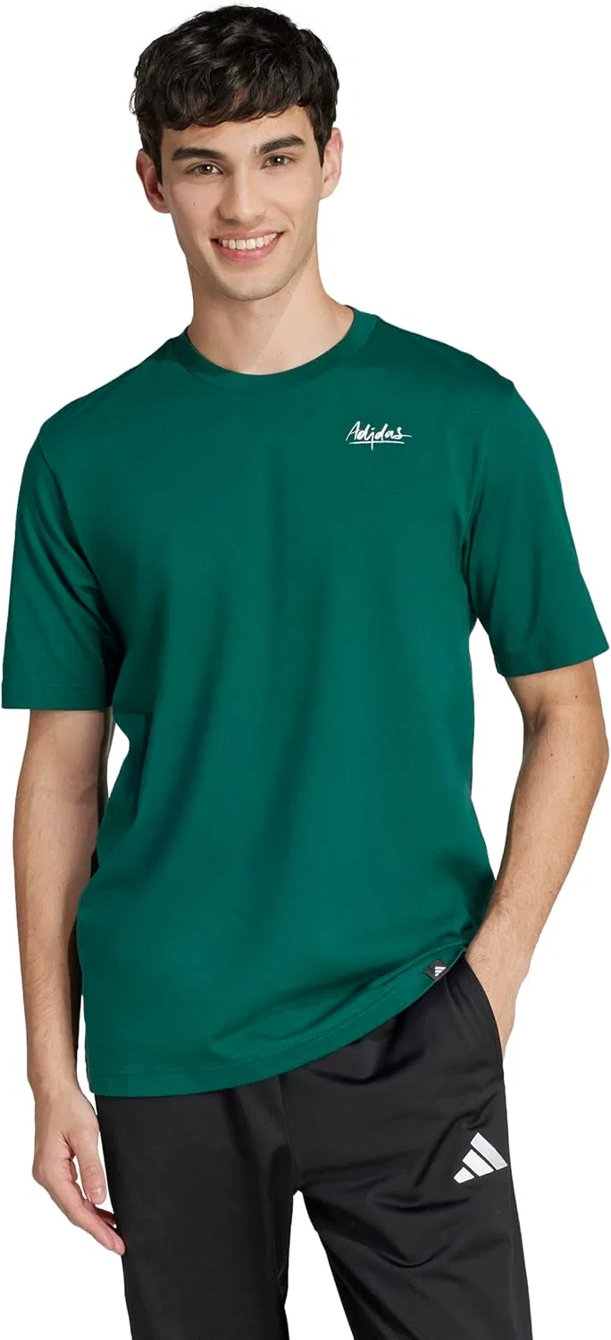 Футболка с графическим принтом adidas, цвет Collegiate Green