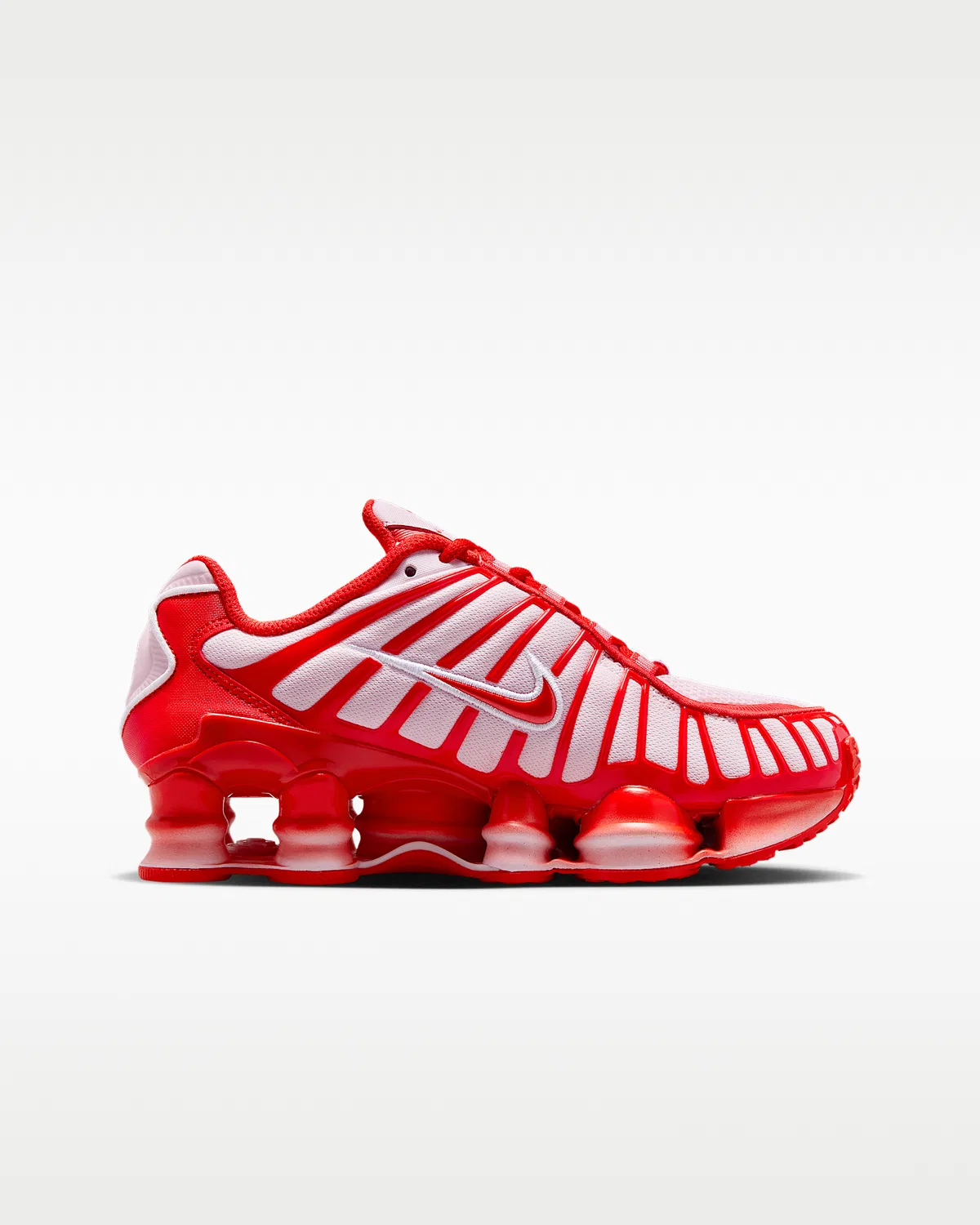 Детские кроссовки Nike Shox TL, Pink Foam/White/Habanero Red — фото 3