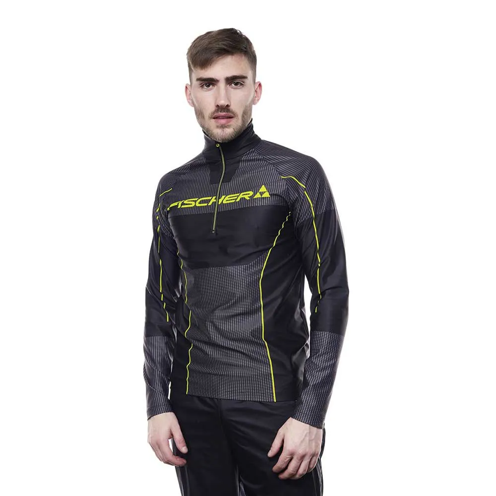 

Лонгслив Fischer Cross half zip, черный
