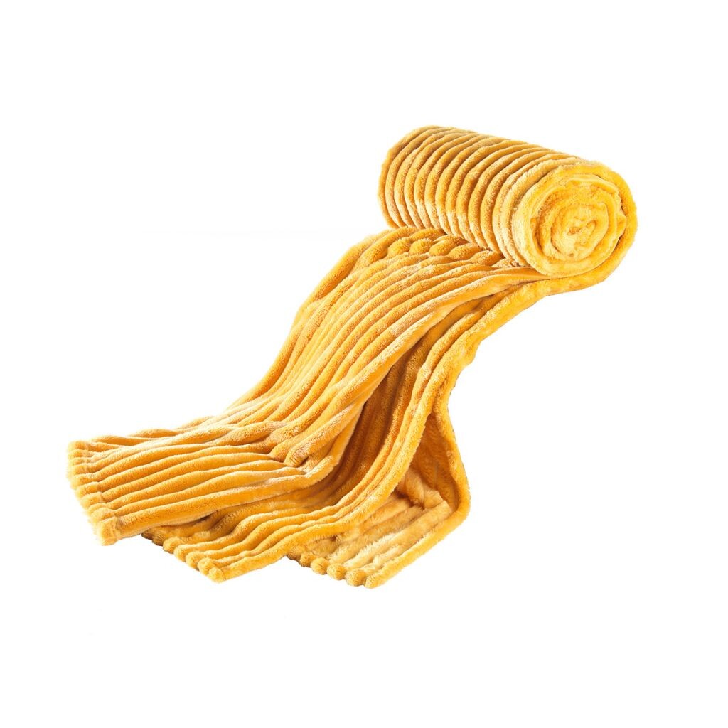 

Мягкое покрывало из фланелевого шнура 150х200 см серо-коричневый Optidream, оранжевый