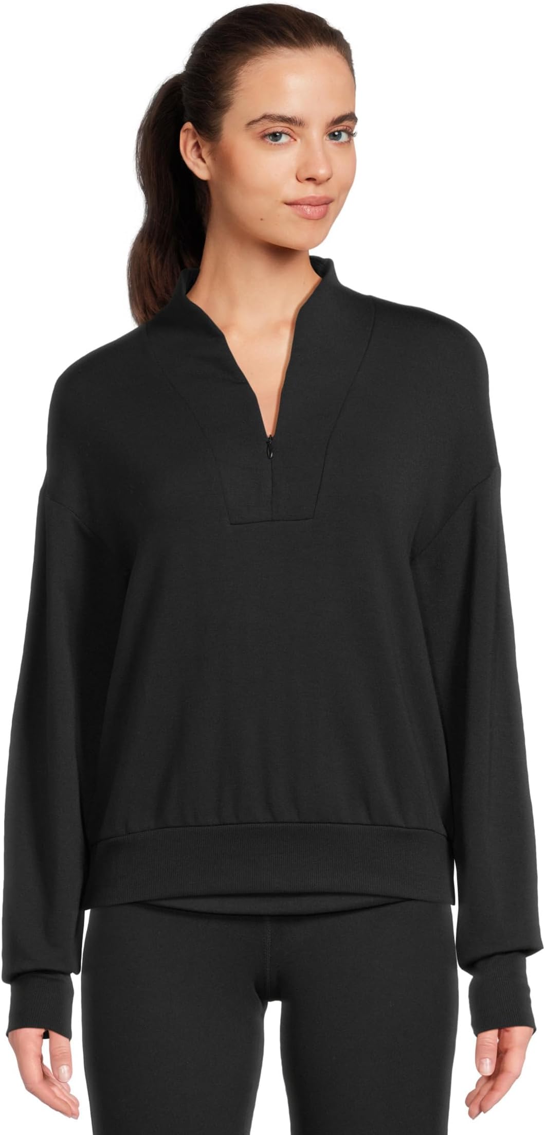 

Свитер Splits59 Birdie Fleece 1/2 Zip, черный