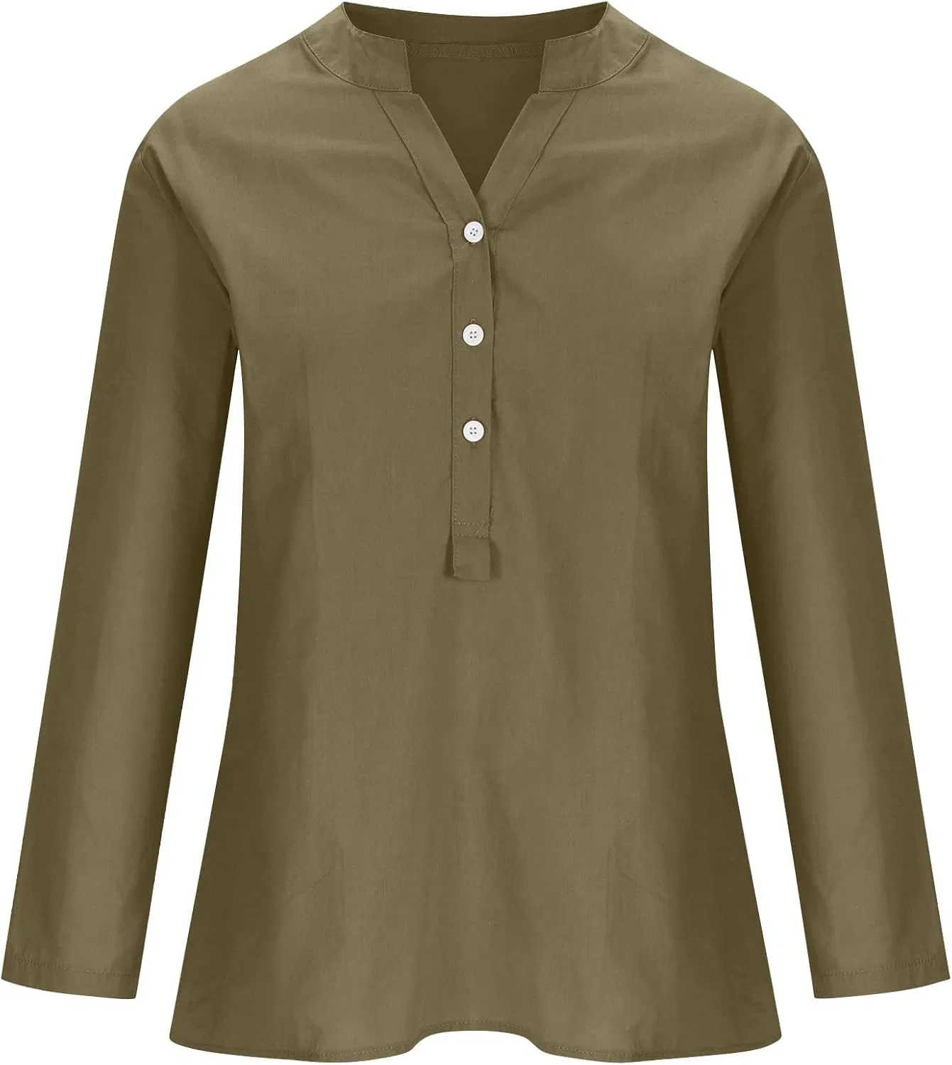 Блуза свободного кроя Button-Down Shirt, светло-синий — фото 3