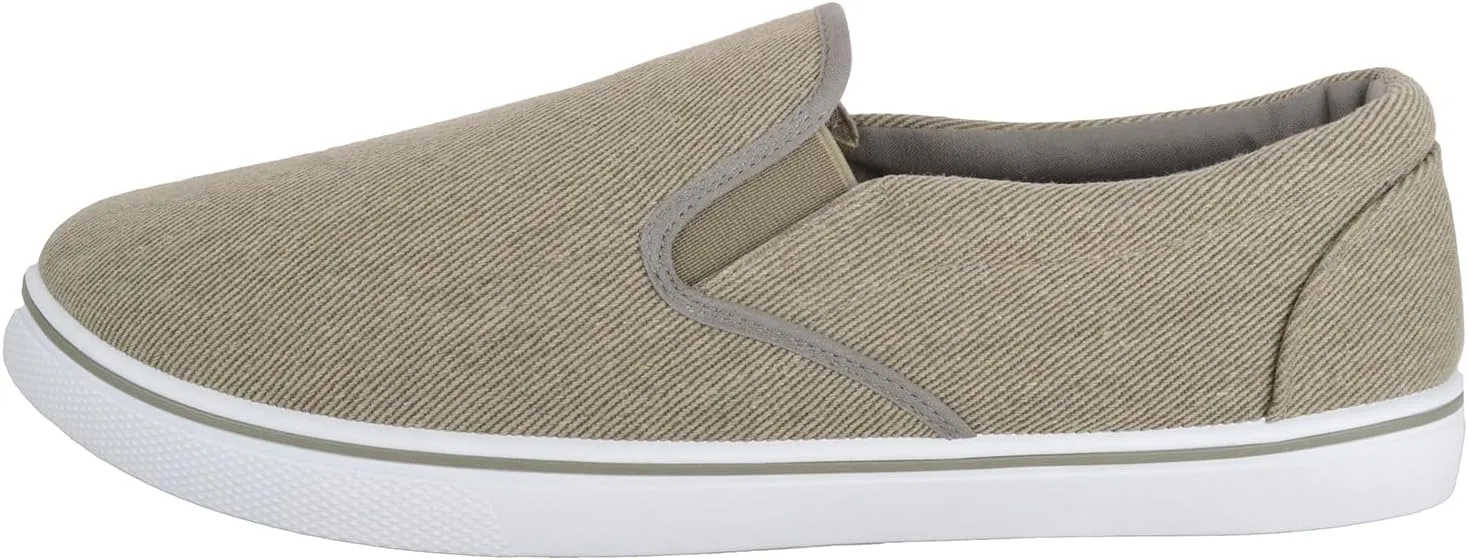 Мужские легкие летние парусиновые кроссовки ABSOLUTE FOOTWEAR с двойной вставкой, хаки — фото 4