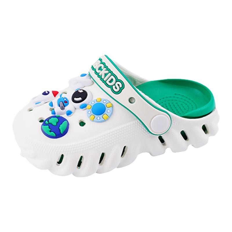 

Тапочки для детей от 3 до 7 лет ABC KIDS, белый/зеленый