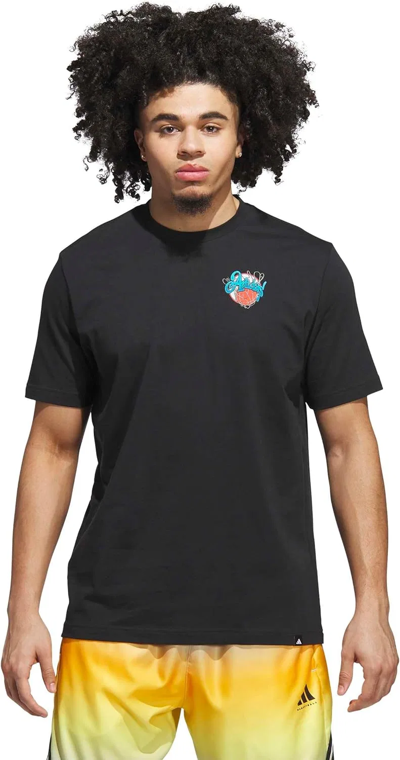 Футболка баскетбольная adidas, цвет Black/Nothing But Net