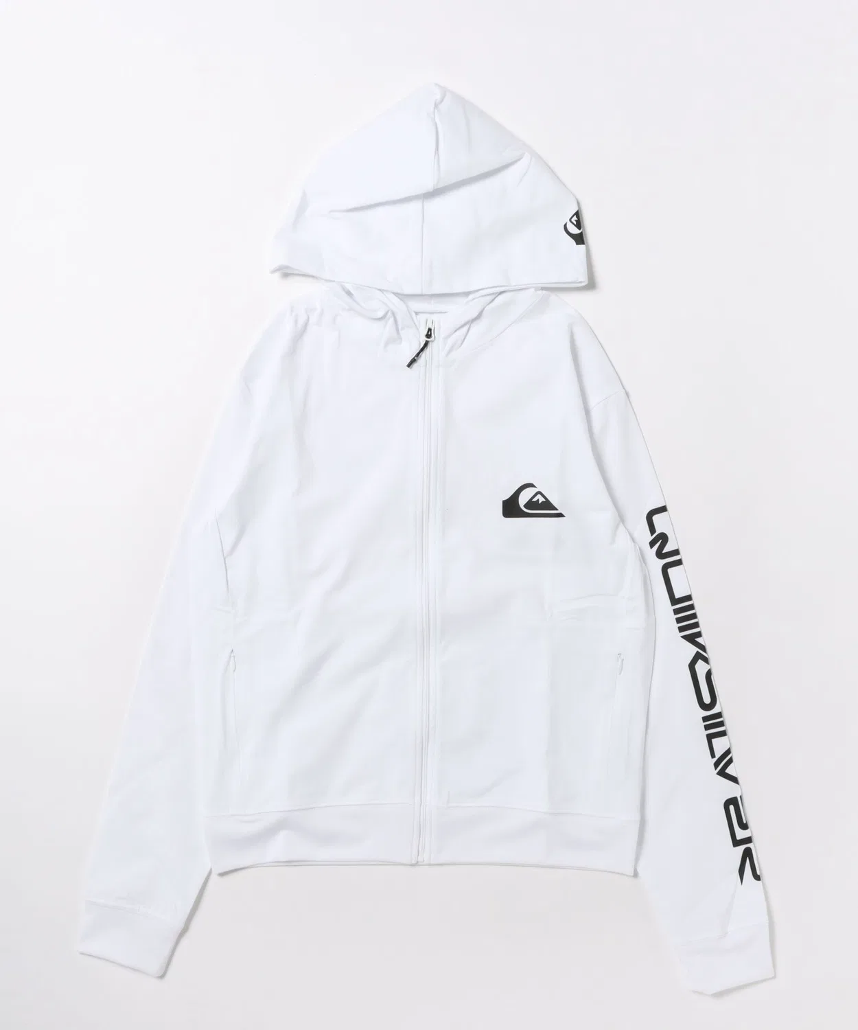Рашгард детский Quiksilver Youth Omni MW Zip Hoodie, UPF50+, белый