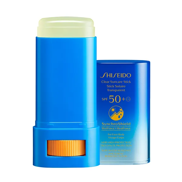 Прозрачный формат солнцезащитного стика Clear Suncare Stick Spf50+ Shiseido, 20 gS — фото 2