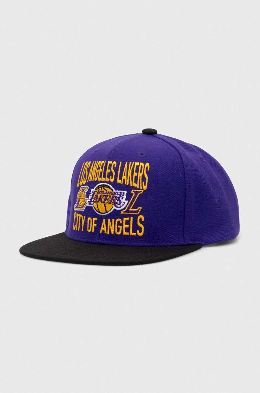 

Бейсбольная кепка НБА ЛОС-АНДЖЕЛЕС ЛЕЙКЕРС Mitchell&Ness, фиолетовый