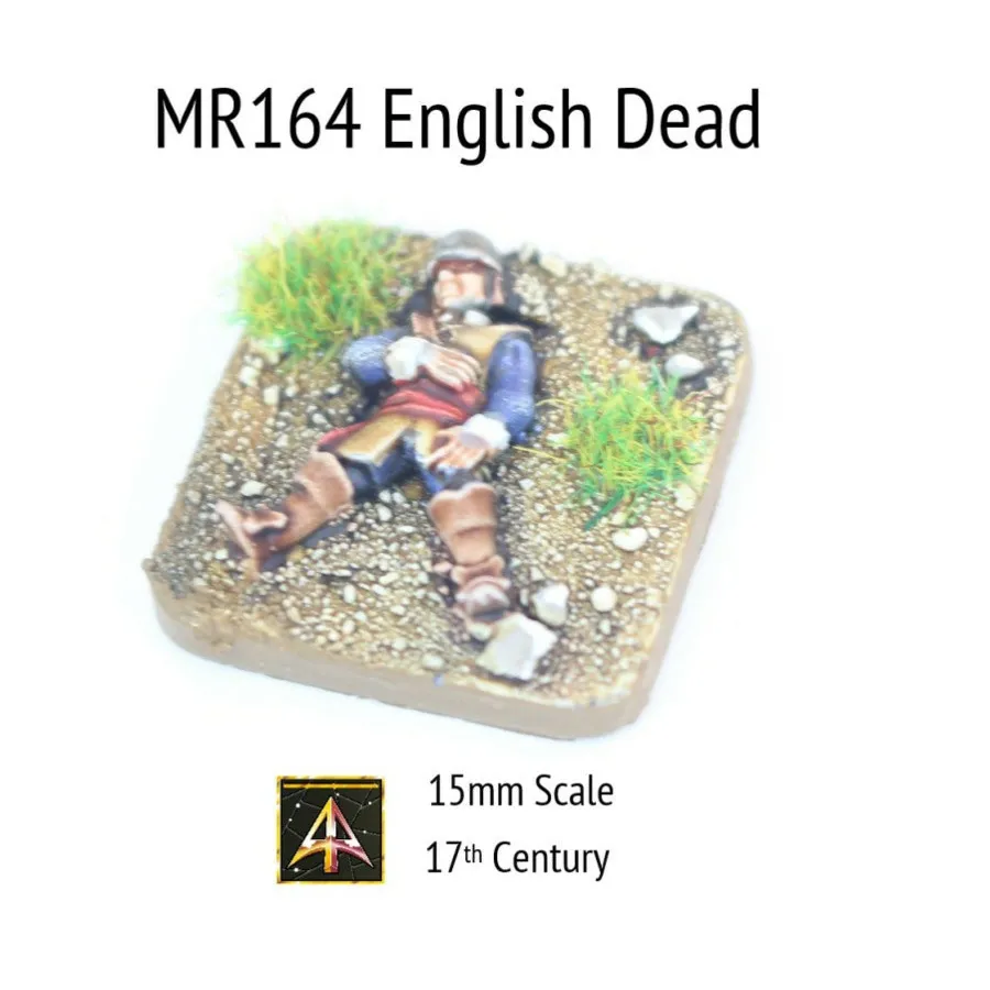

Английский Dead Face Up со шлемом-горшком, Altuos Historical Miniatures - The 17th Century (15mm)