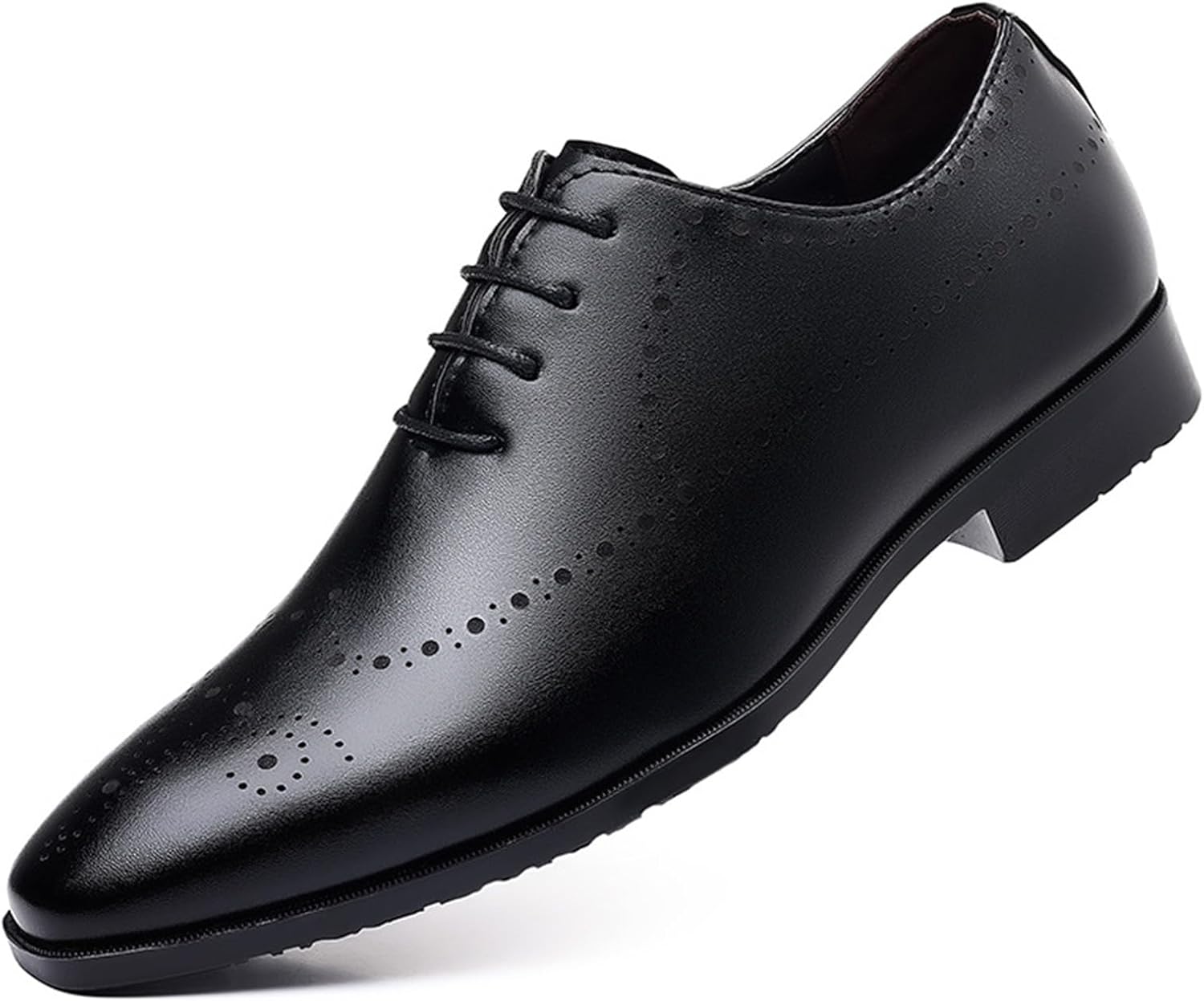 

Мужские классические оксфорды KYOESCAI с крыльями и перфорацией, официальная обувь для делового стиля, дерби на шнуровке, свадебные туфли для мужчин, черный