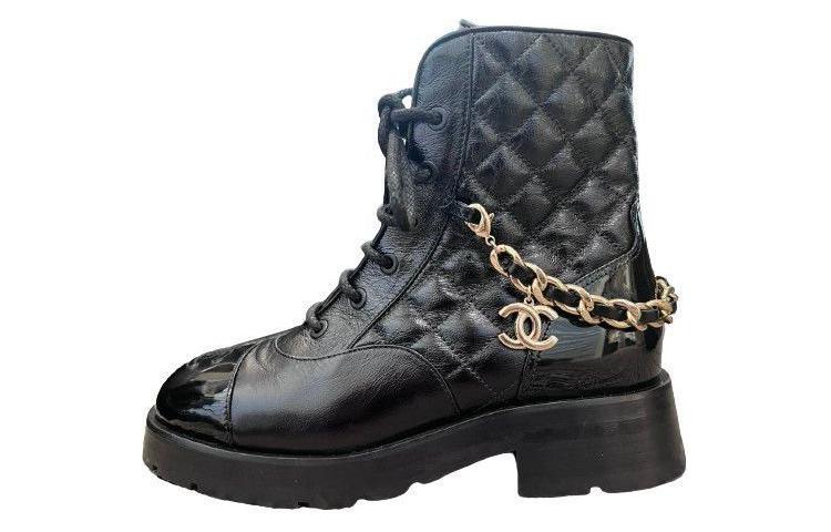 CHANEL Ботильоны женские черные
