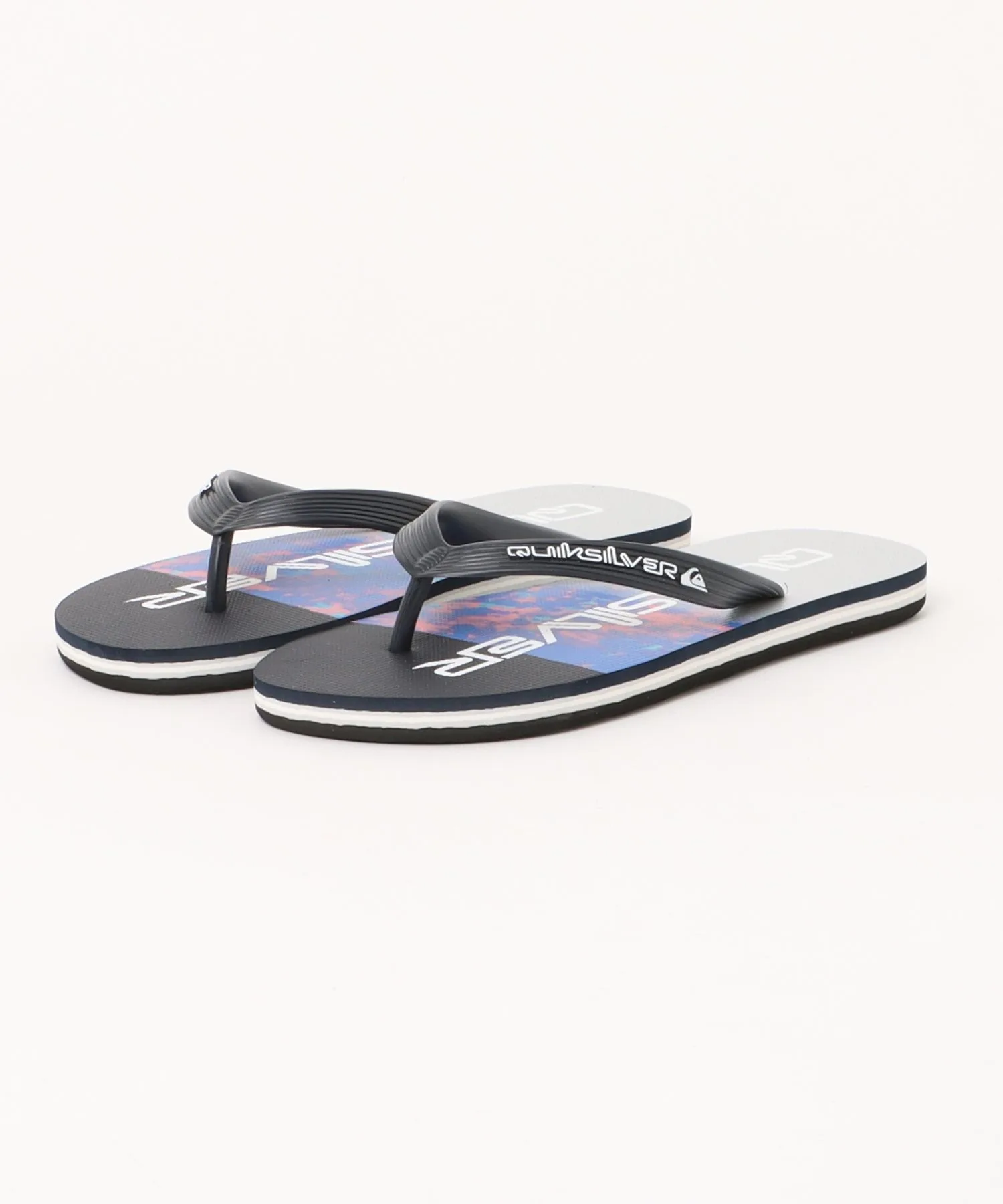 Мужские сандалии с полосками и логотипом Molokai Stripe 26 Quiksilver синие