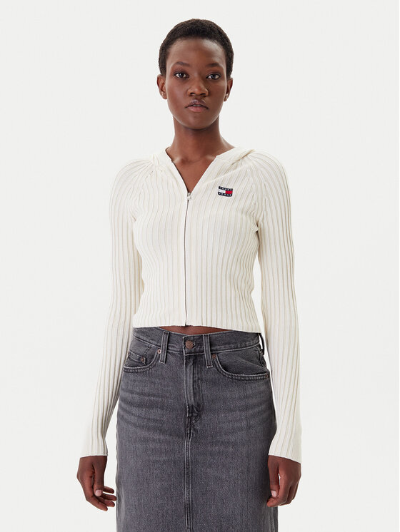 

Облегающий кардиган DW0DW20974 Tommy Jeans, экрю