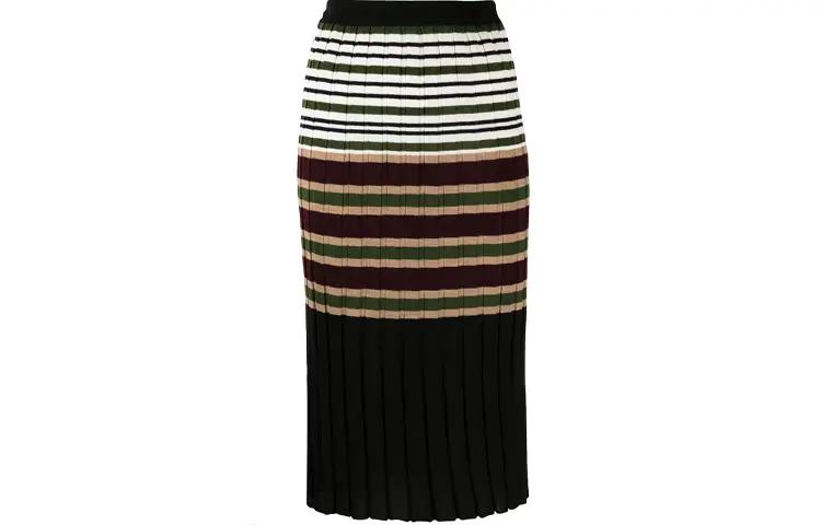 

Вязаная длинная юбка женская черная MARNI