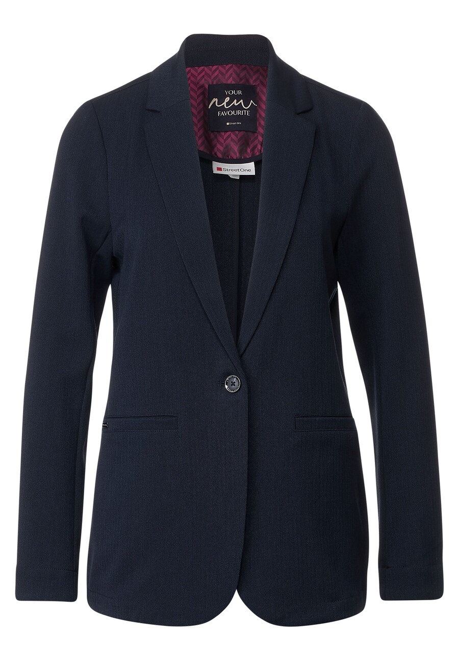 

Длинный блейзер STREET ONE Blazer, темно-синий