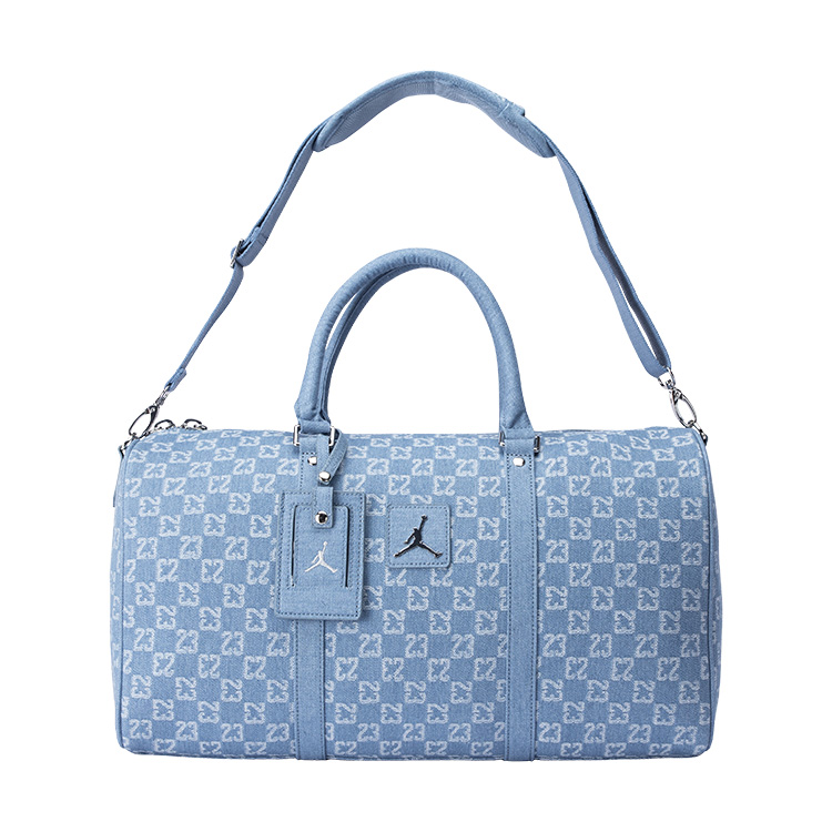 

Jordan Хлопковая дорожная сумка унисекс светло-джинсового синего цвета, Light Denim Blue