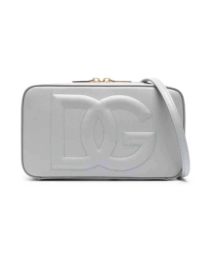 

Сумка через плечо из телячьей кожи Dolce & Gabbana, серый