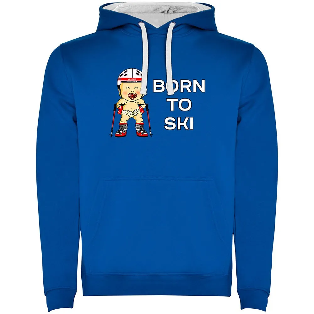 

Худи Kruskis Born To Ski Two-Colour, синий