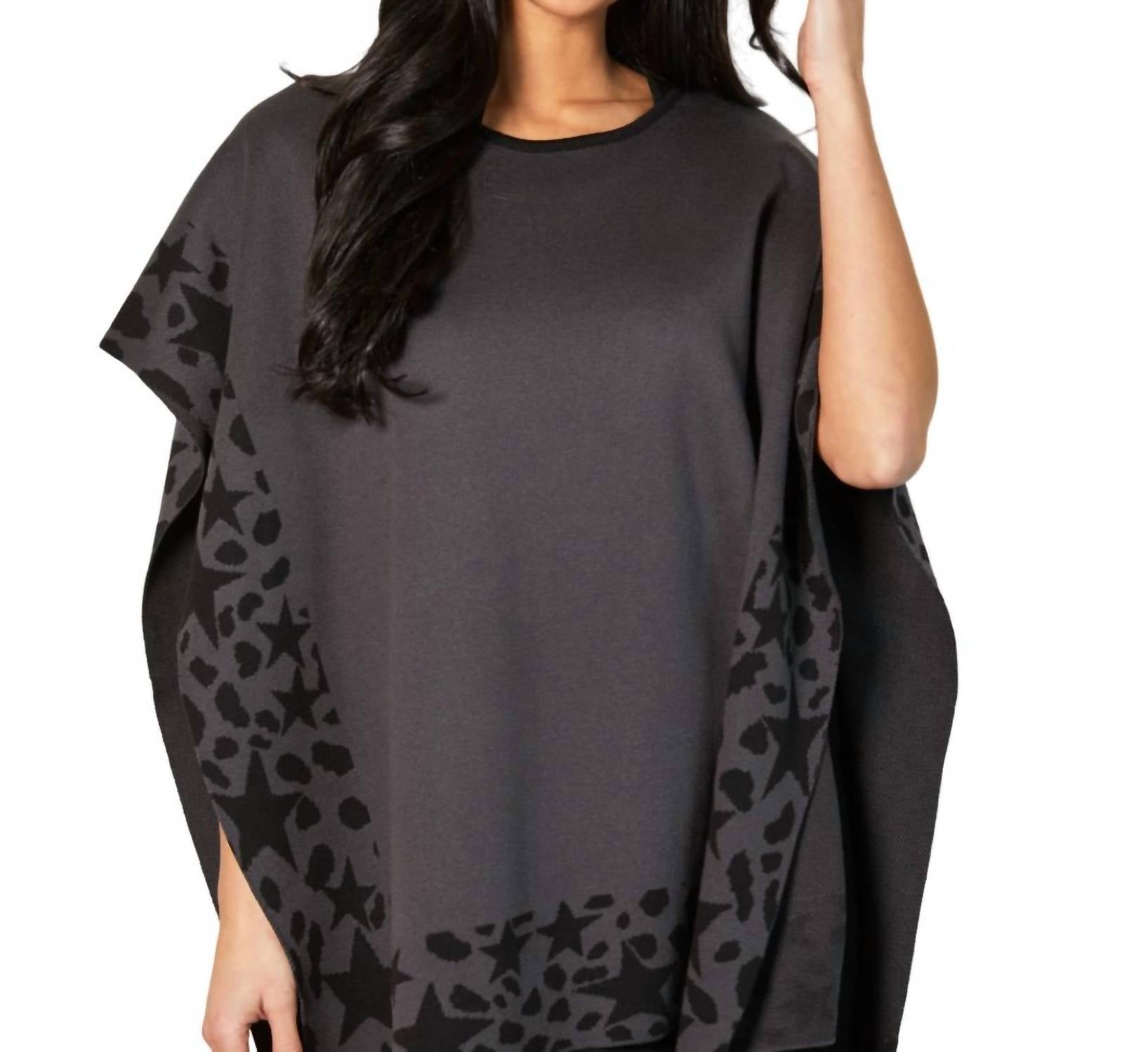 

Пончо Scoop One Size, цвет «уголь» Angel Apparel, цвет coal