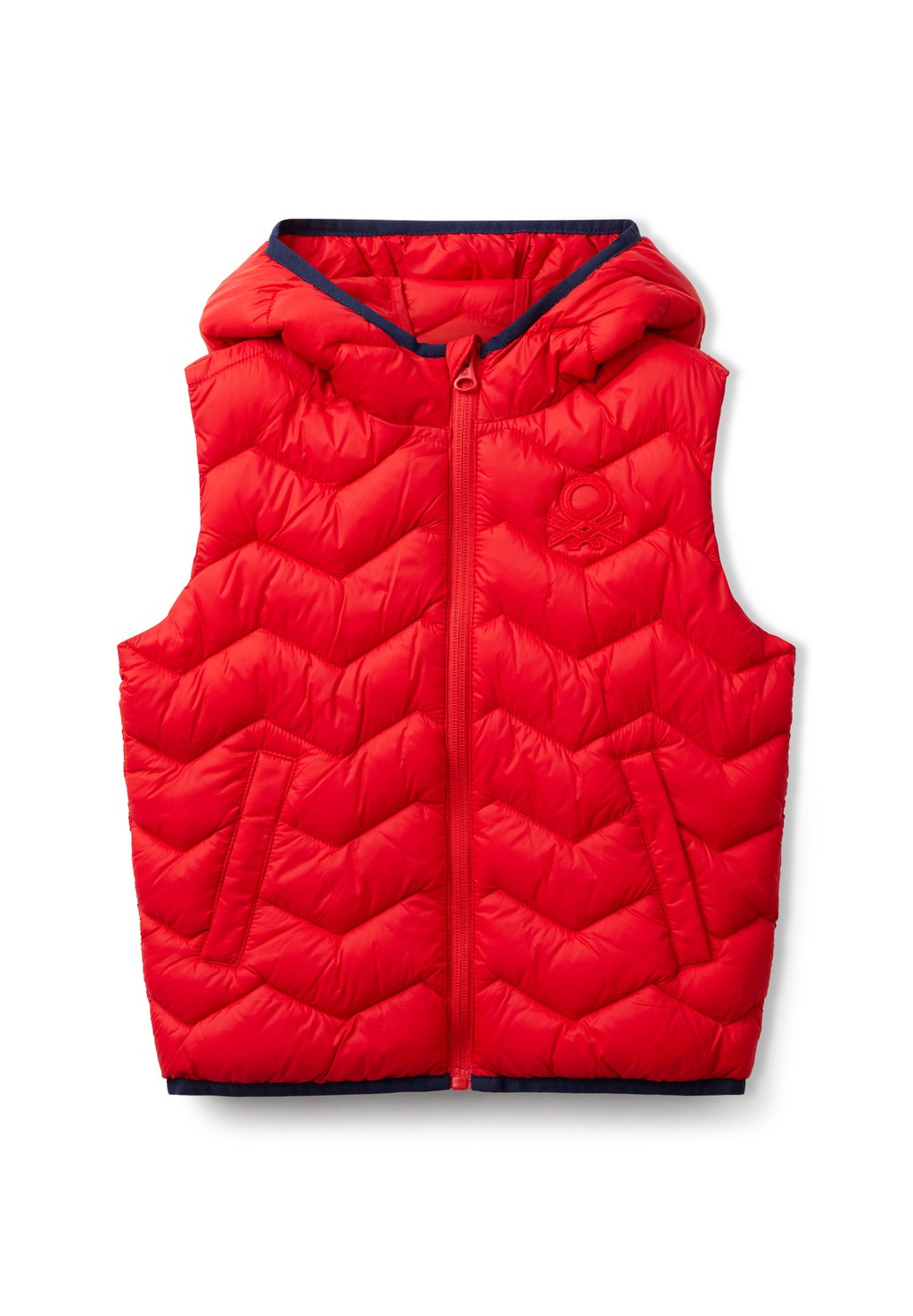 

Жилет PADDED WITH HOOD United Colors of Benetton, красный