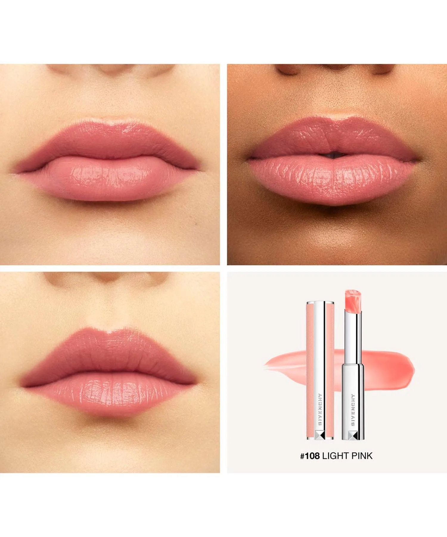 Блеск для губ Rose Perfect Givenchy Beauty, No. 108 Pink Nude — фото 3