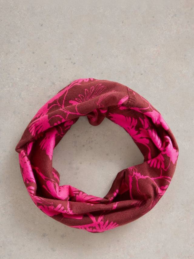 

Универсальный шарф-снуд Branches White Stuff, Plum/Multi