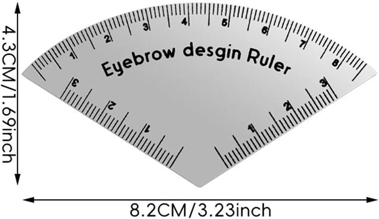Трафарет для бровей No brand, 8.2x4.3x0.1 см, Brow Ruler — фото 2