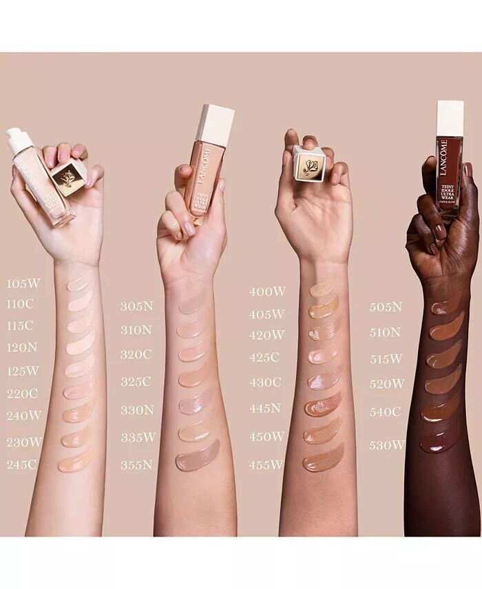 Teint Idole Ultra Wear Care & Glow Serum Тональная основа Lancôme, цвет 450W Medium - deep with warm golden undertones — фото 4