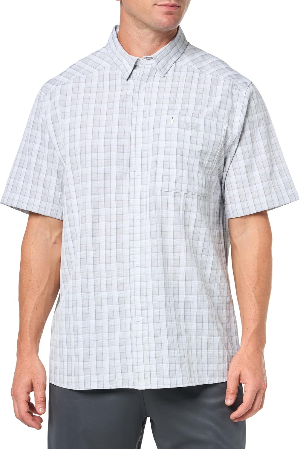 

Мужская клетчатая футболка Drift Tide 2.0 от Under Armour с коротким рукавом, (102) White/Mod Gray, Белый, Мужская клетчатая футболка Drift Tide 2.0 от Under Armour с коротким рукавом, (102) White/Mod Gray