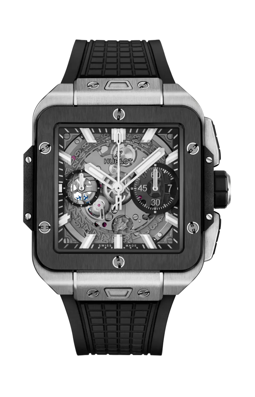 

Часы square bang unico titanium ceramic 42mm Hublot