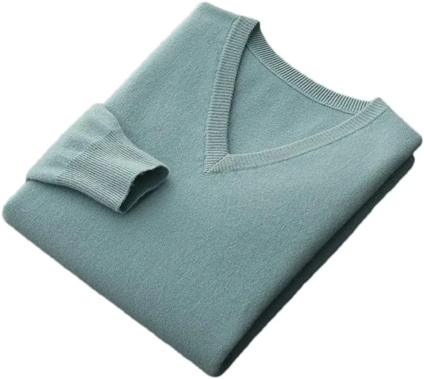 

Мужской свитер с v-образным вырезом и длинным рукавом