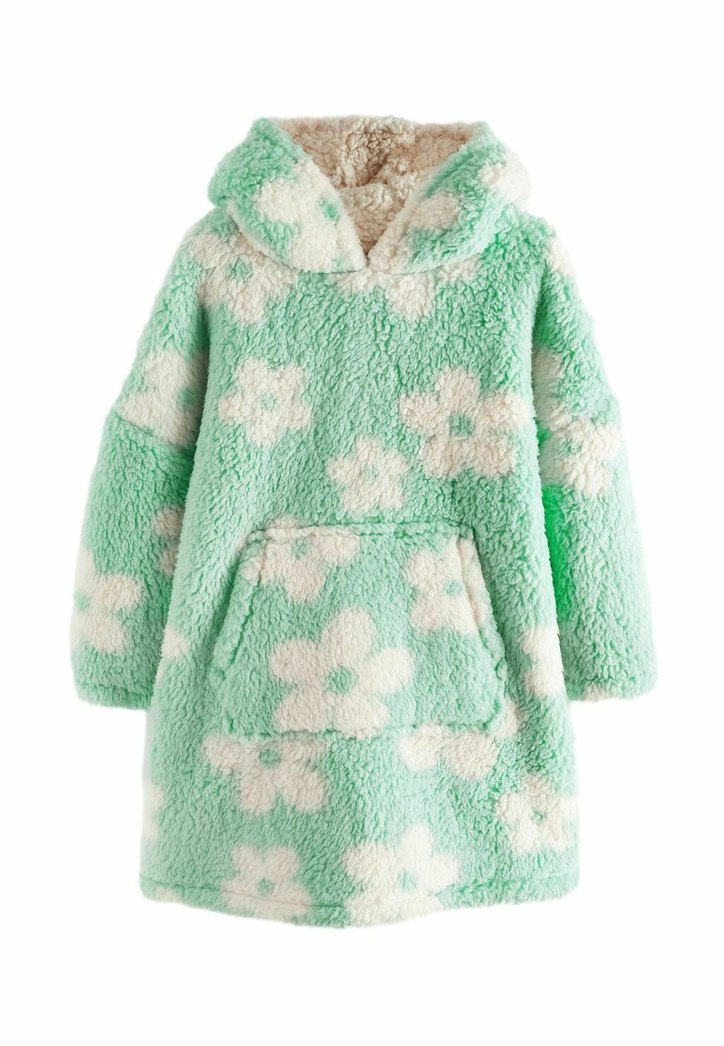 

Флисовая толстовка Hooded Regular Fit Next, цвет green white daisy