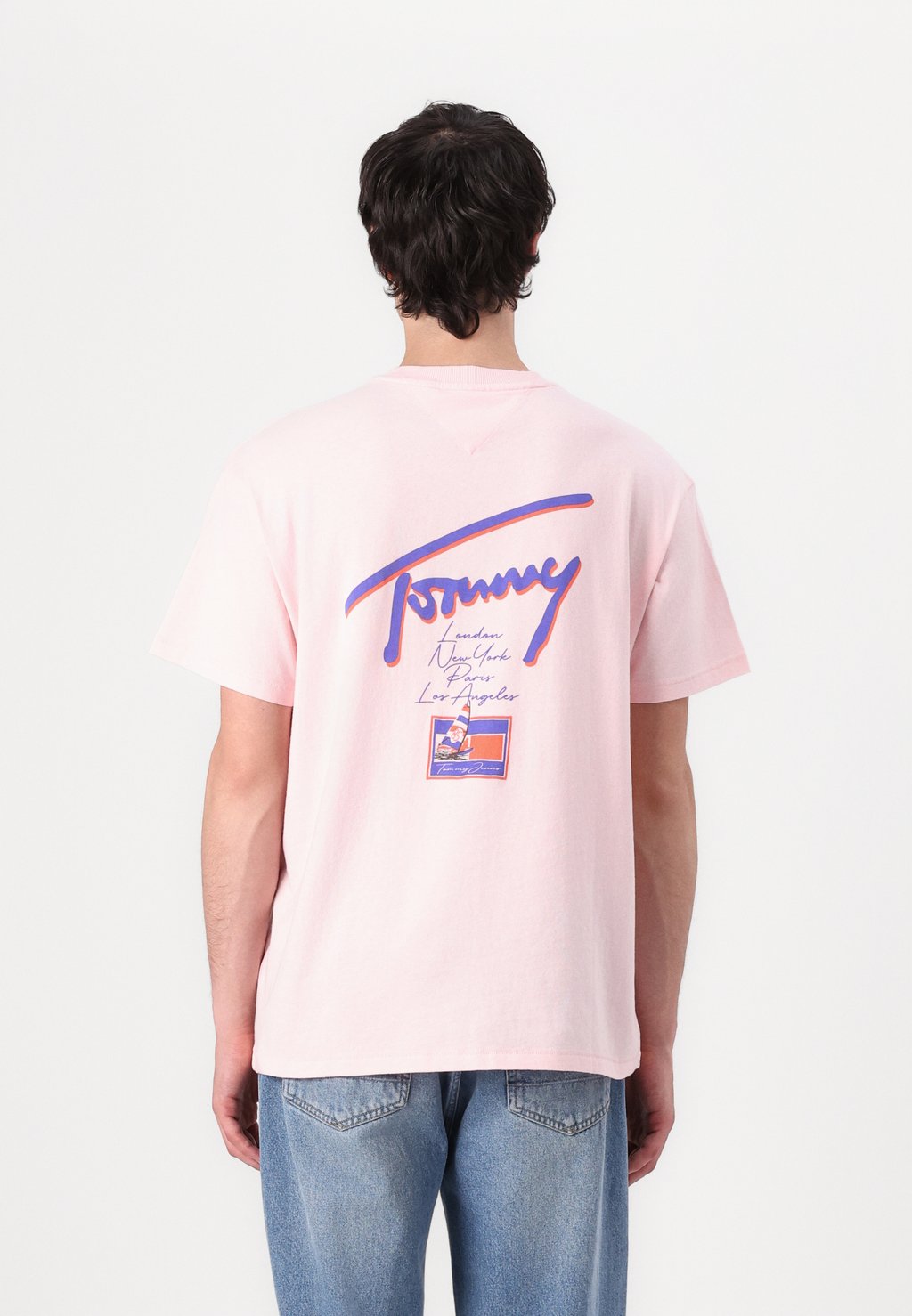

Футболка с принтом FADED GRAPHIC TEE UNISEX Tommy Jeans, розовый