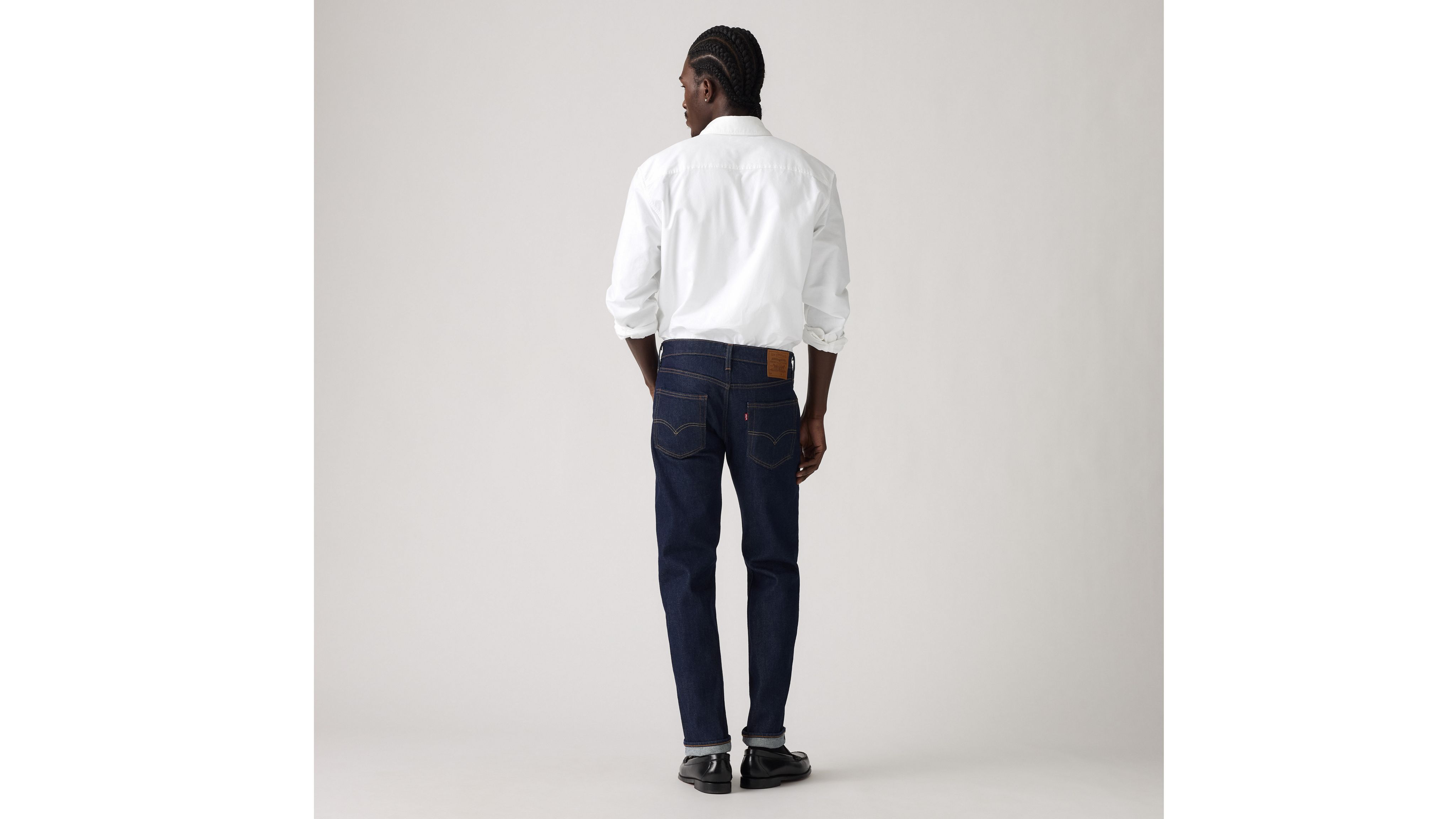 Мужские джинсы 502 Taper Fit Selvedge Levi's, Don't Be So Rigid - Dark Wash — фото 3