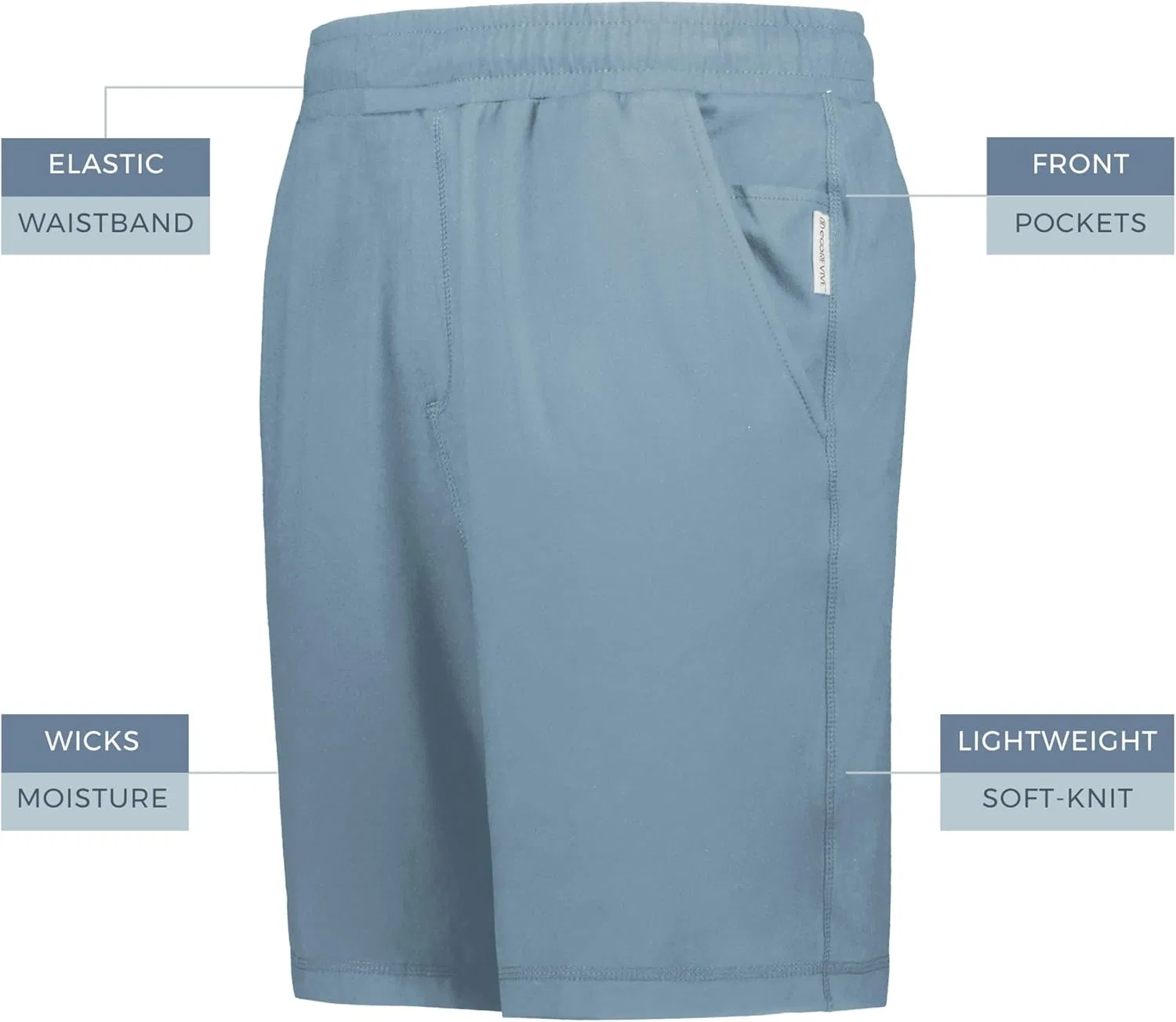 Детские шорты Holloway Boys Youth Soft Knit Ventura Shorts, Storm — фото 4