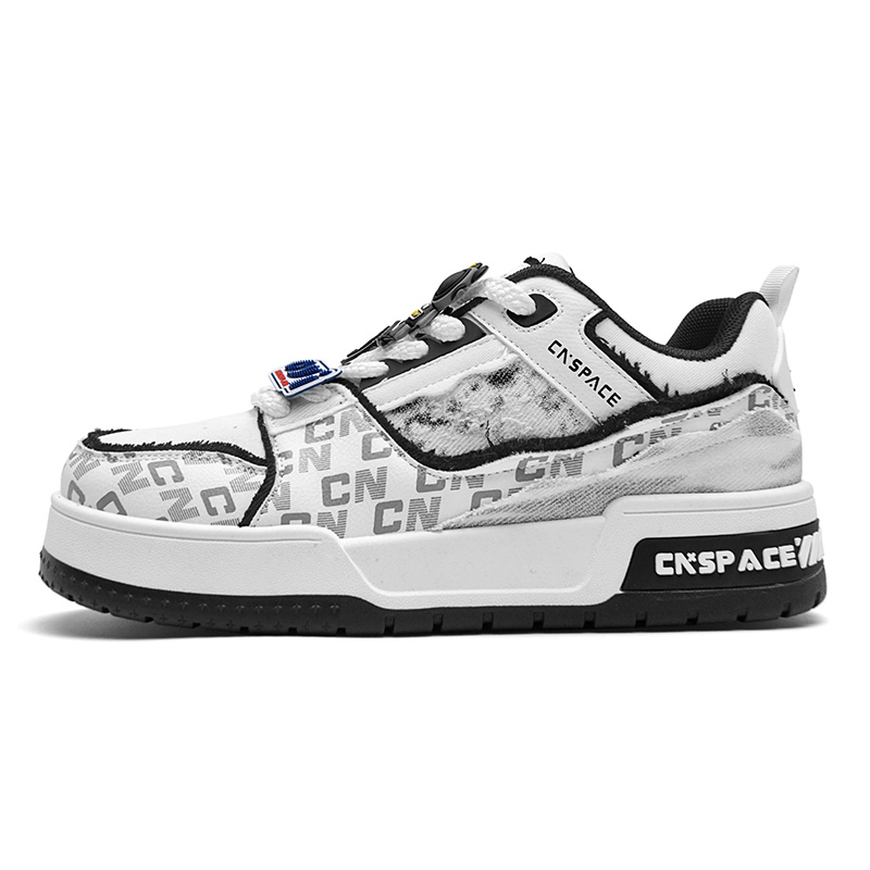 

Китайские аэрокосмические низкие скейтбордные кроссовки унисекс Zhongguohangtian, panda белый (kitten)