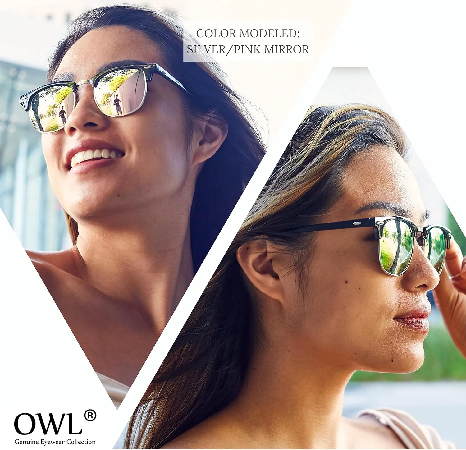 

Солнцезащитные очки OWL в стиле ретро, ​​классические, с металлической полурамкой, цветными линзами и защитой от УФ-излучения, Black Silver / Smoke (Green Smoke)