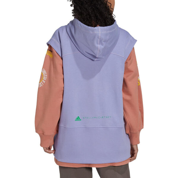 Толстовка adidas Logo Alphabet Printing Pattern Hooded Zipper Purple, фиолетовый — фото 4