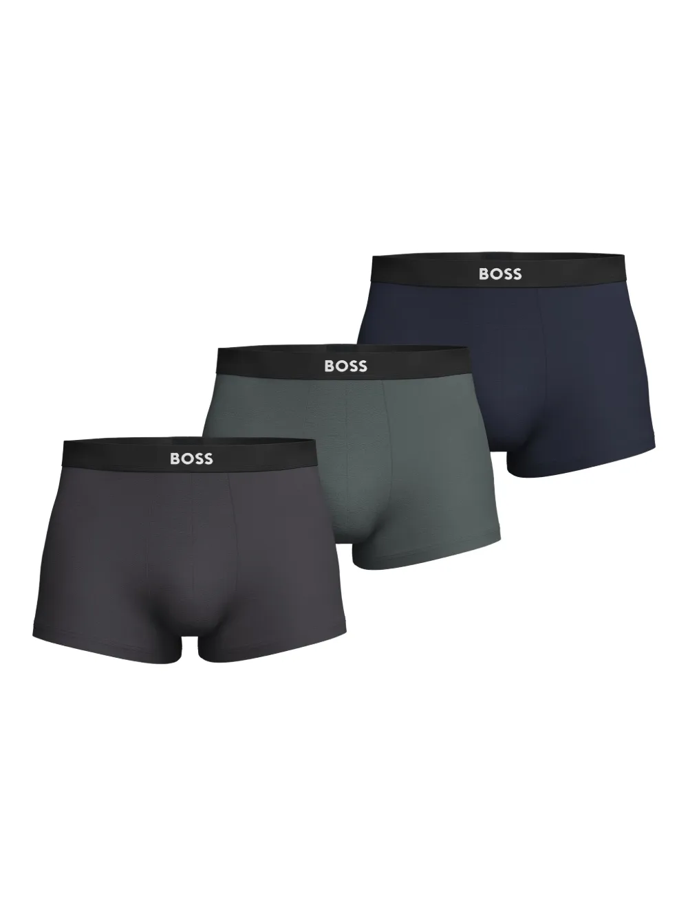 

Комплект из трех боксеров с логотипом BOSS, синий