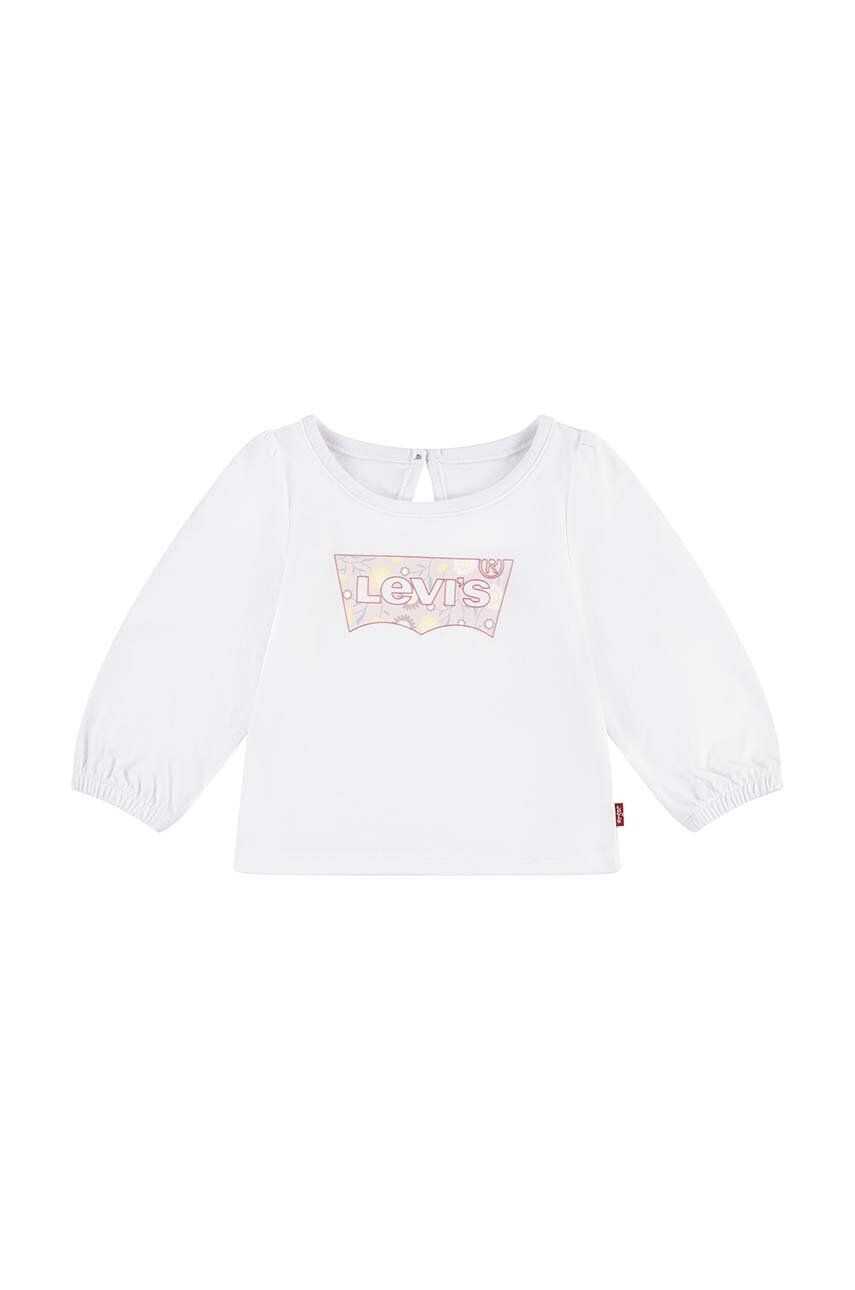 

ТОП с длинными рукавами Levi's из хлопка noenati BATWING LS PUFF DETAIL TOP, белый