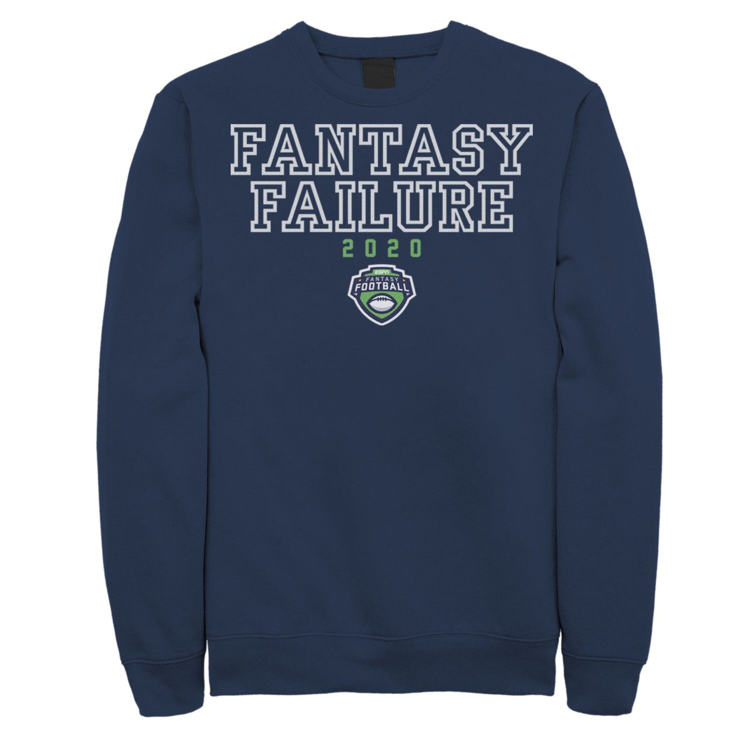 

Мужской свитшот с логотипом ESPN 2020 Fantasy Fail Licensed Character