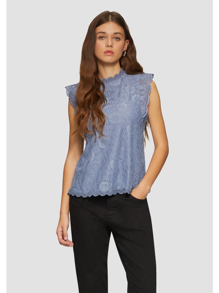 

Блуза QS Bluse ärmellos, синий