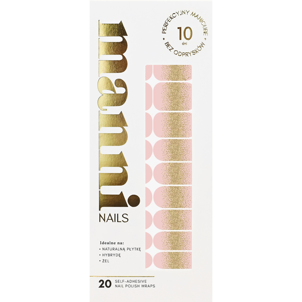 

Самоклеящиеся блестящие лаки для ногтей, 20 шт./1 упаковка. Manni Nails