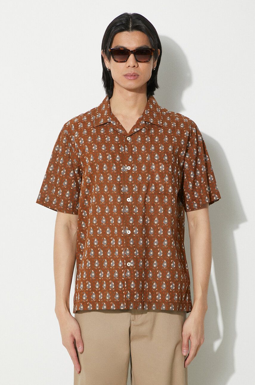 

Рубашка Road Shirt из хлопка Universal Works, коричневый