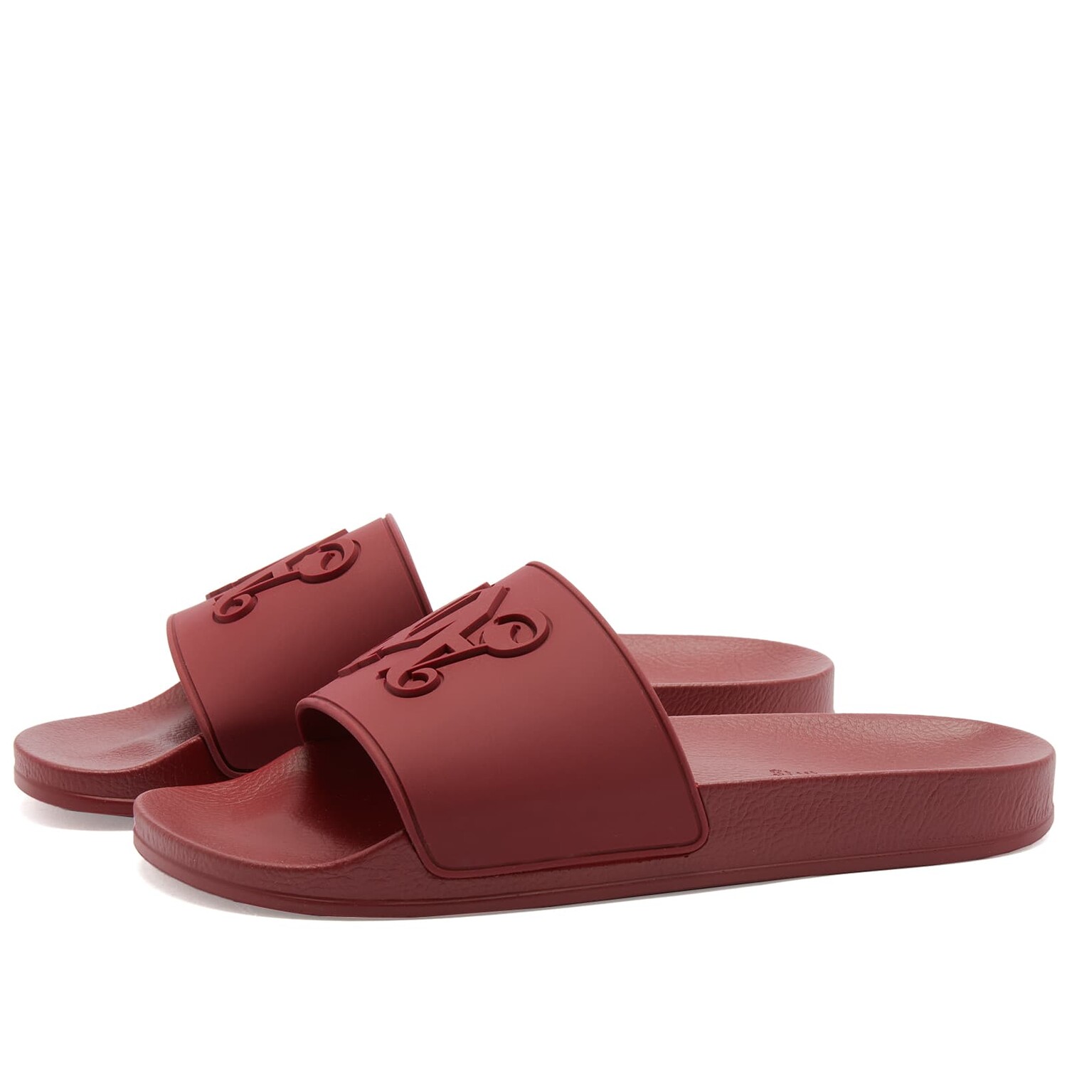 

Сандалии Palm Angels Monogram Pool Slide, бордо