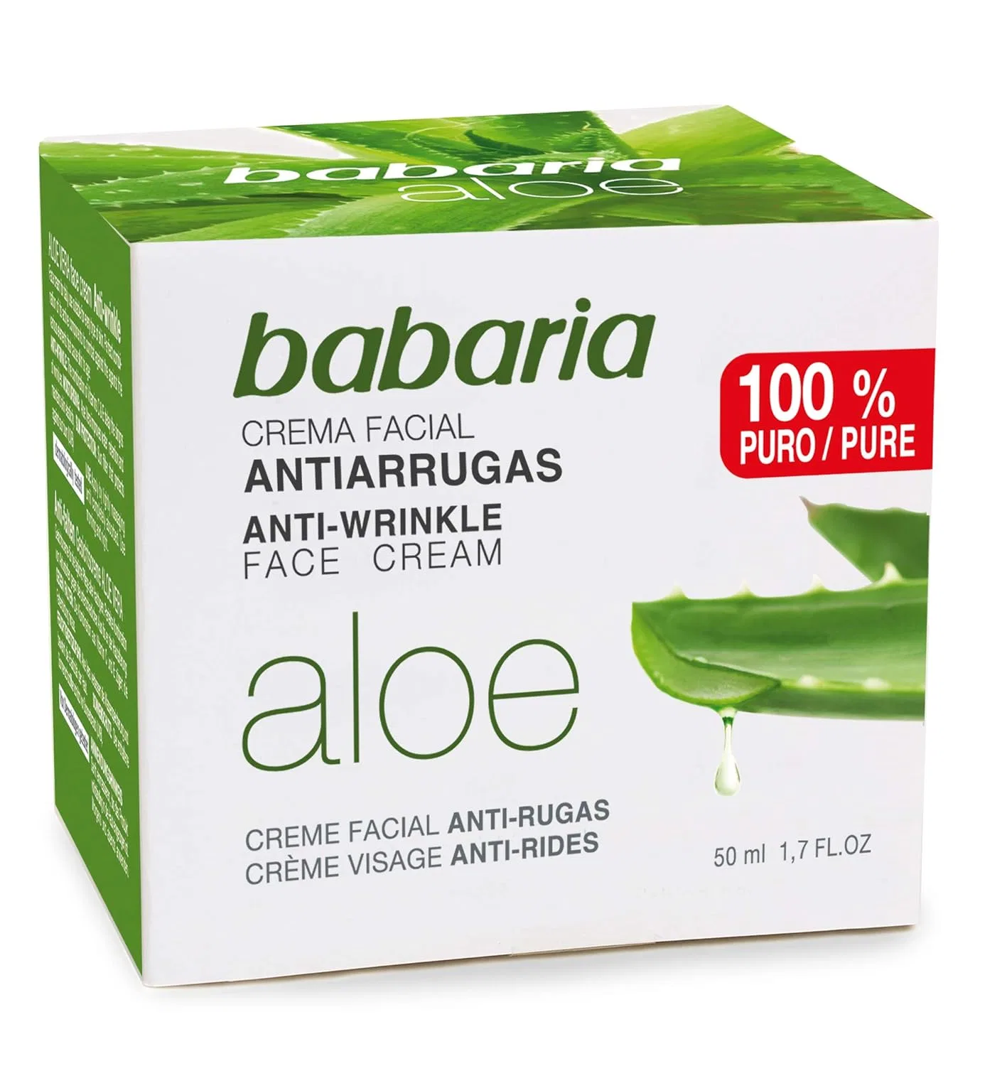 Крем для лица Babaria — Увлажняющий с алоэ вера «Naturals Aloe Vera» от
