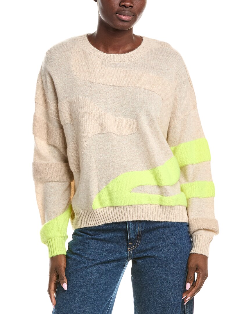 

Брод Кашемир Люкс Джейми Бойфренд Кашемировый свитер Brodie Cashmere, белый