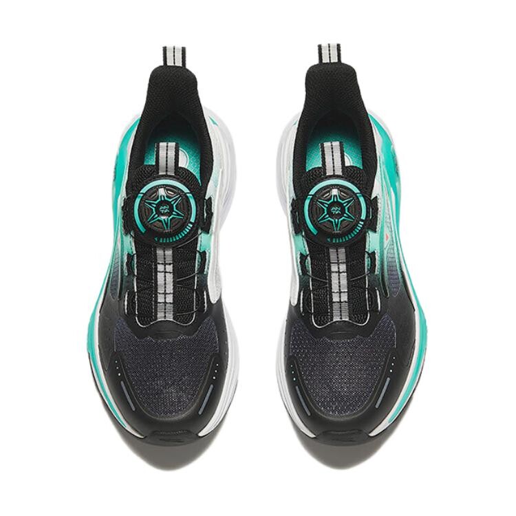 Детские кроссовки GS Low-top черные/флуоресцентные Aqua Green/anta White Anta Kids, зеленый — фото 3