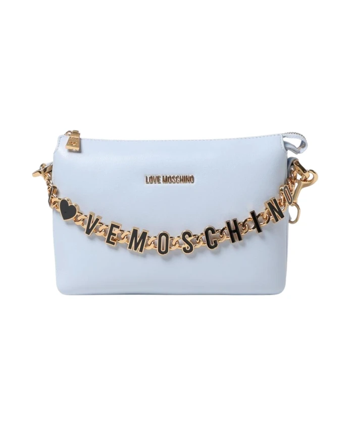 

Шикарная мини-сумочка для женщины, небесно-голубая Love Moschino, синий